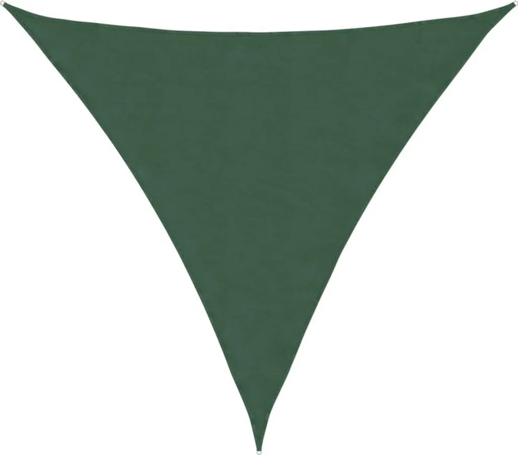 Tenda a Vela Triangolare Verde Scuro 3m Oxford per Atmosfere Outdoor