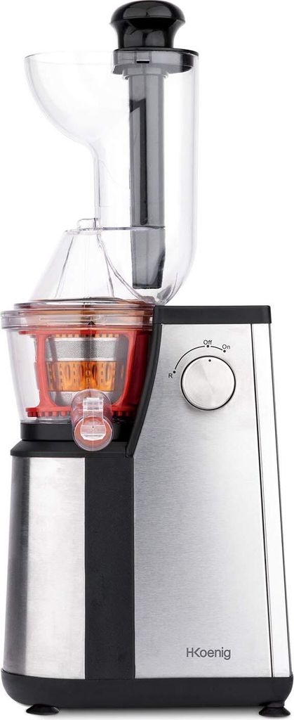 H.Koenig GSX24, Pomalý odšťavovač, Černá, 1 l, Svislý šnek, Obrázek produktu 