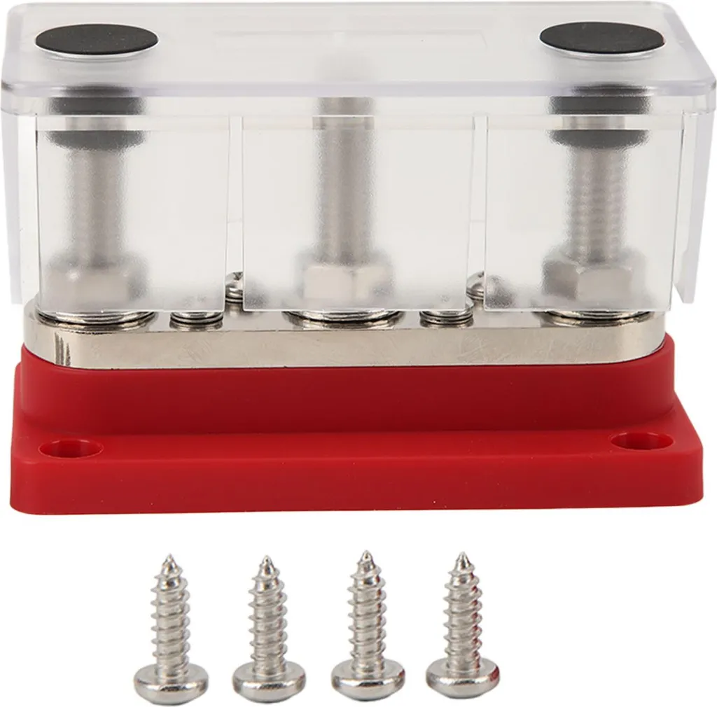 Barre omnibus de batterie 300A 12-48V rouge pour bateau et auto