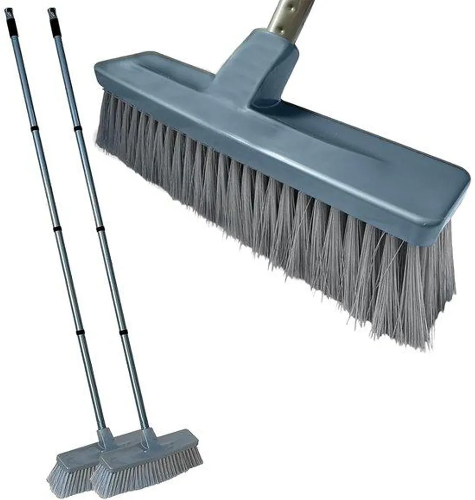 Brosse douce inox 120 cm avec manche long pour démêlage sans effort