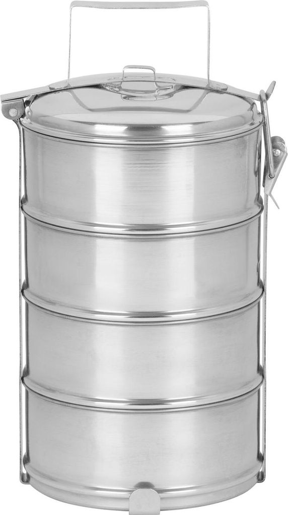 Boite repas MagicHome SS682, inox, 4x 1200 ml, 16,8x32,6 cm Image du produit 