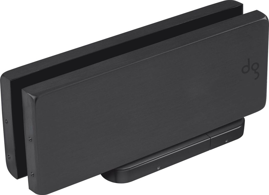 DORMA-Glas Beschlagsset Universal Motion NG33 mit Feststellung, Alu schwarz