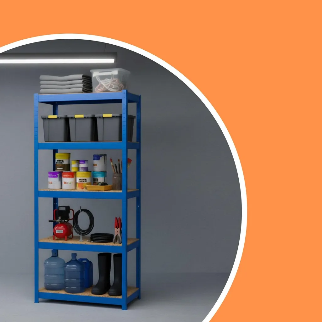 Étagère de rangement modulable 5 niveaux avec structure renforcée - 5