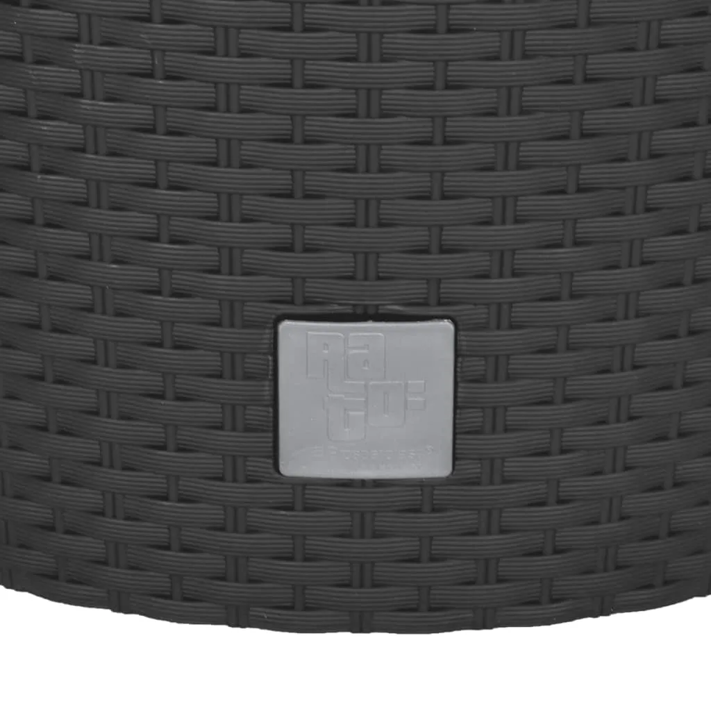 Bac à plantes robuste anthracite 15L insert amovible polypropylène PP