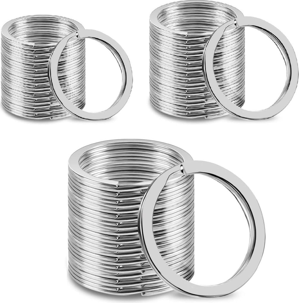 120 Stück Schlüsselringe Set 3 Größen (30mm 25mm 20mm) Produktbild 