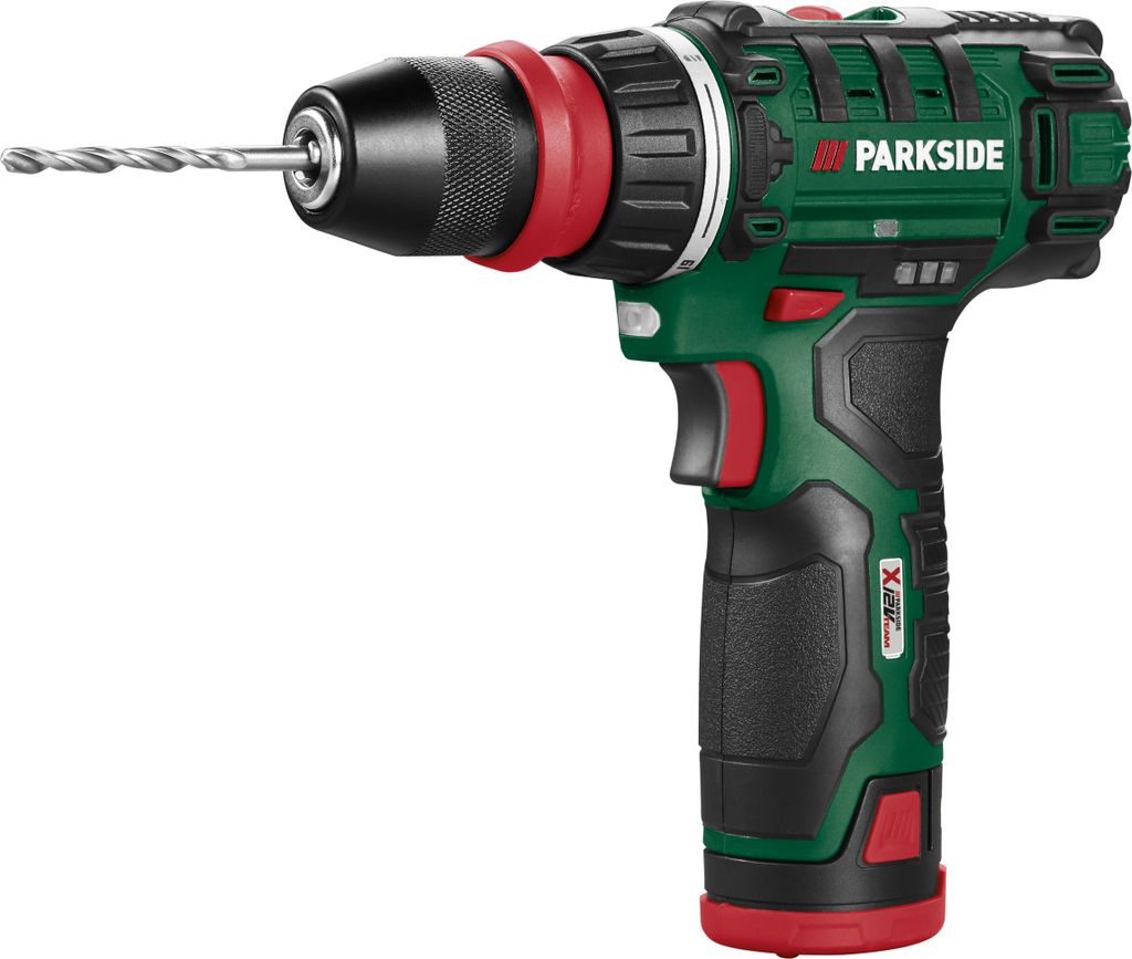 PARKSIDE® 12 V Akku-Bohrschrauber »PBSA 12 E4« mit Akku und Produktbild 