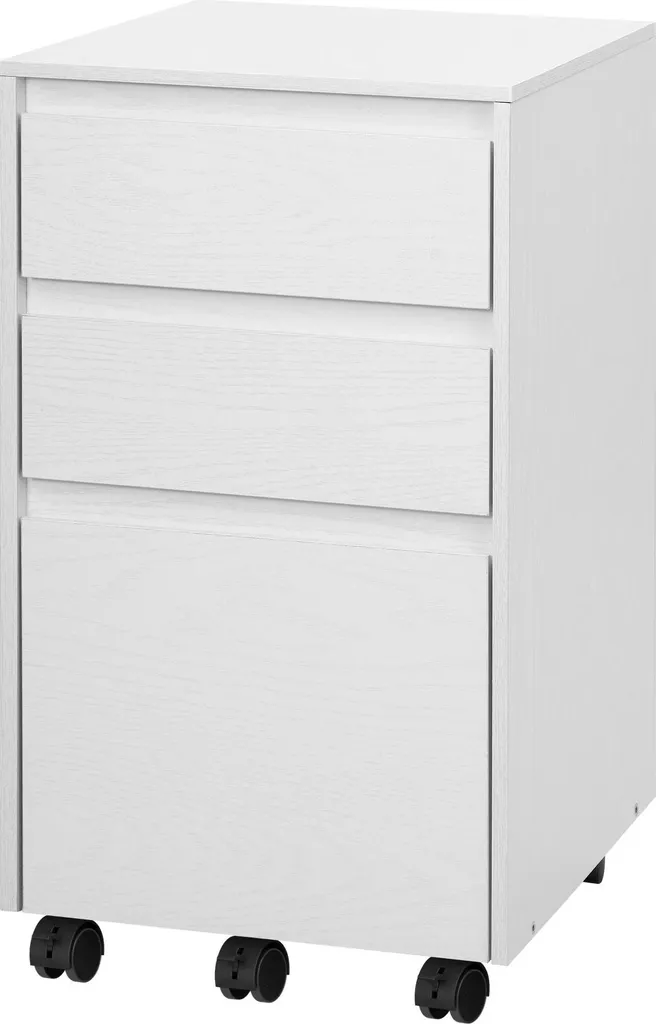 Meuble de rangement pour imprimante et dossiers sous bureau avec roulettes