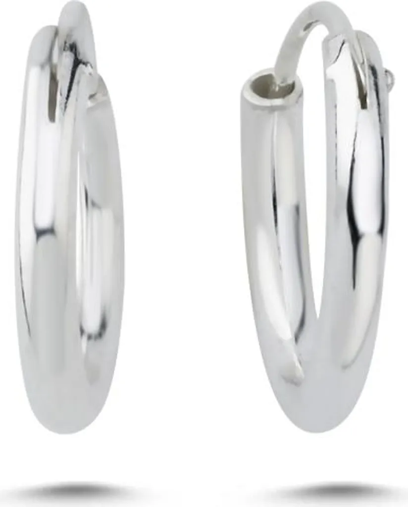 Créoles argent 925 rhodié 12mm - Fini les oreilles sensibles et ternes