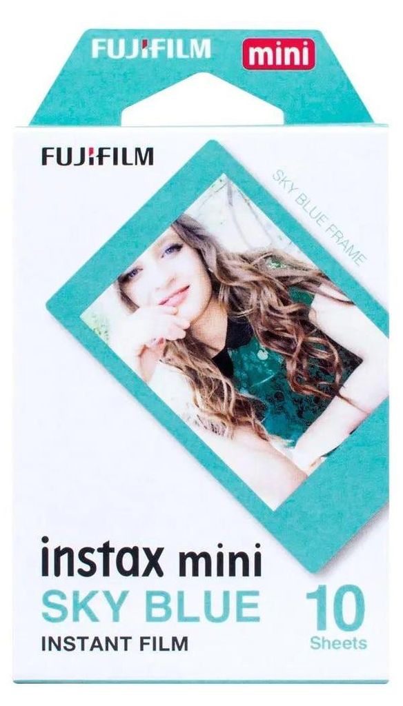 Fujifilm instax MINI Sky Blue, 10 Stück(e), 65 mm, 100 mm, Produktbild 