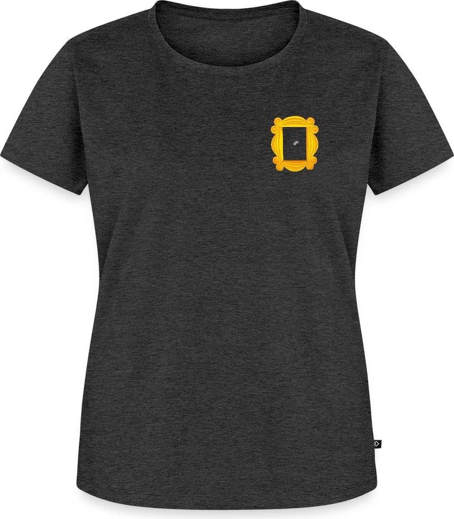Spreadshirt Friends Lila Tür Bilderrahmen Frauen Premium T-Shirt, 5XL, Anthrazit meliert