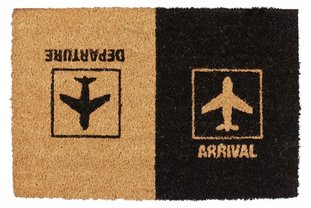 Tapis d'entrée Relaxdays en fibre de coco « Arrival Image du produit 