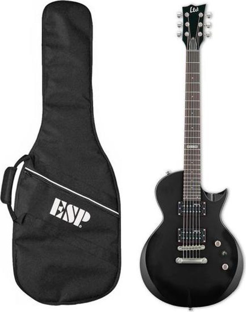 ESP LTD EC-10 Kit E-Gitarre mit Tasche schwarz