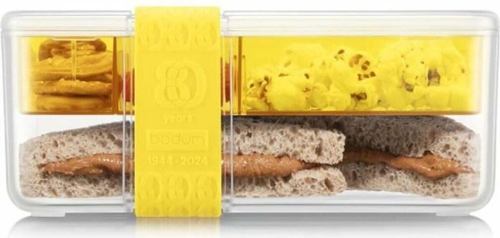 Lunchbox mit Fächern - BODUM - Bistro - Besteck - Zitrone - Pandone Gelb