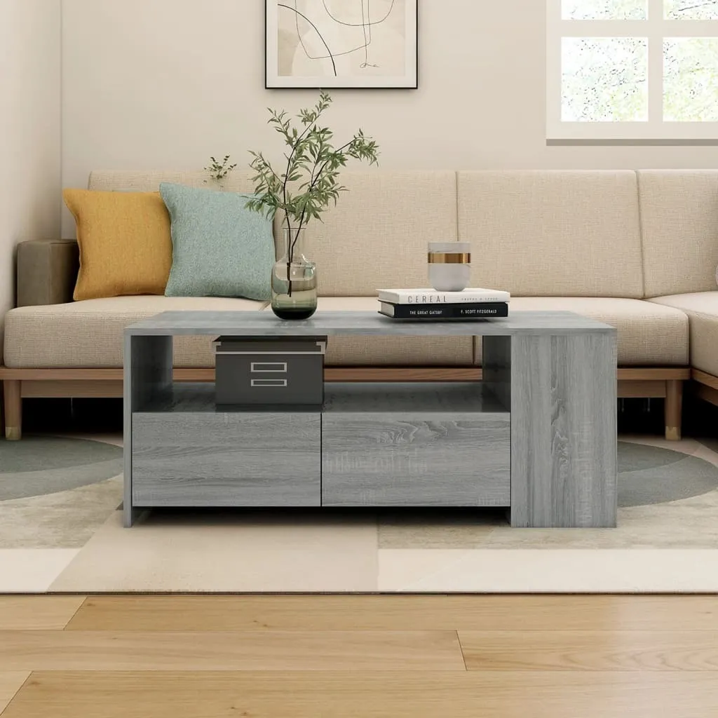 Tavolino Salotto Grigio Sonoma 102 cm Maison Exclusive | Chic Design