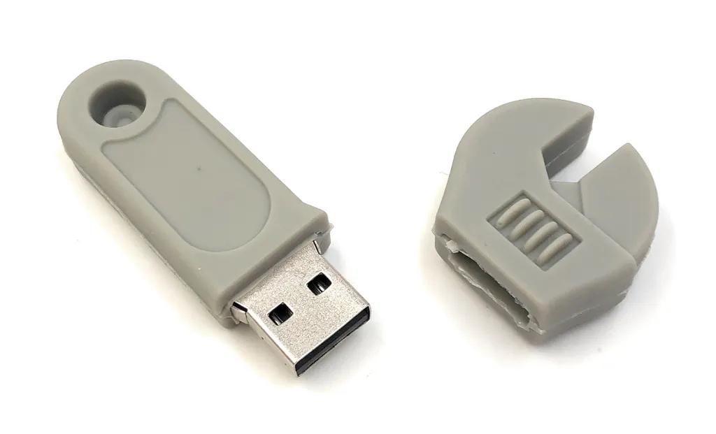 Clé USB 3.0 128 Go pour Bricoleur - Forme Clé à Molette Grise Tool - 2