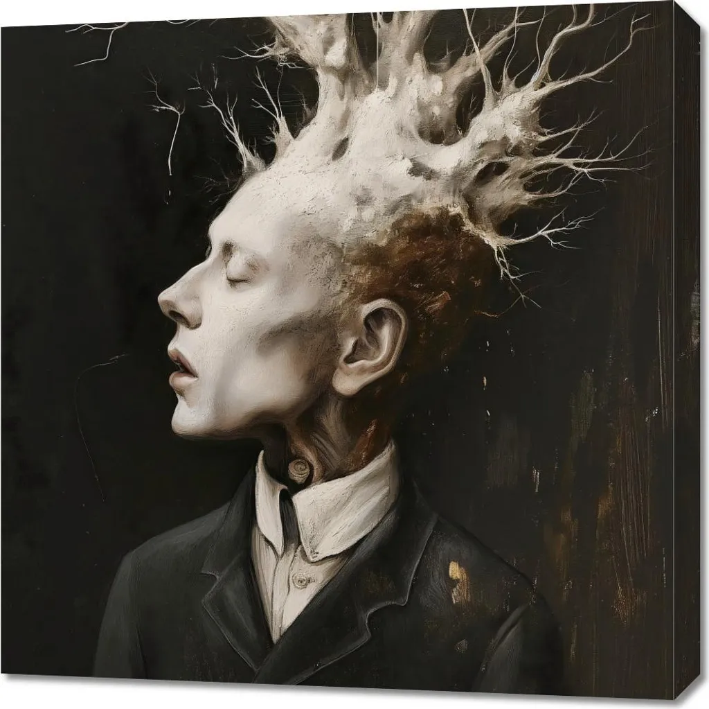 Quadro Moderno 70x70 Pensieri Crescenti - Arredo Parete Qualità Tela