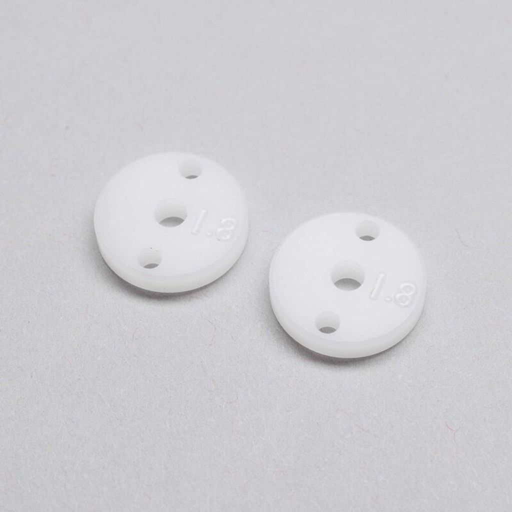 Losi Machined Shock Pistons, 2.3mm, 2 x 1.8mm, G3 (2)