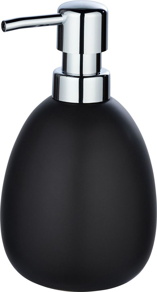 WENKO Seifenspender Mod. Polaris Schwarz matt, Keramik, 390 ml