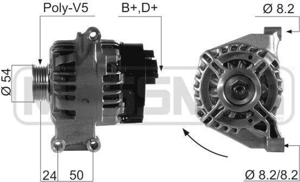 Alternateur ERA 210660A OE 42758246 pour Fiat Punto 500 500L Bravo