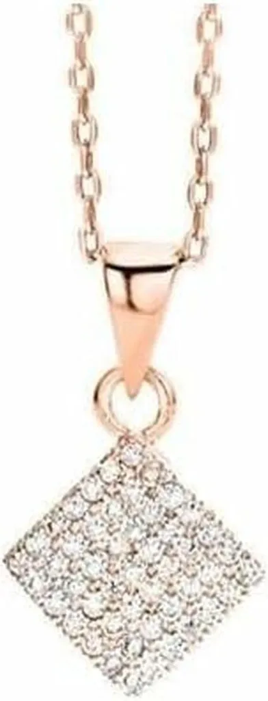 Girocollo New Bling 932481698 Argento Rosa Pendente Geometrico