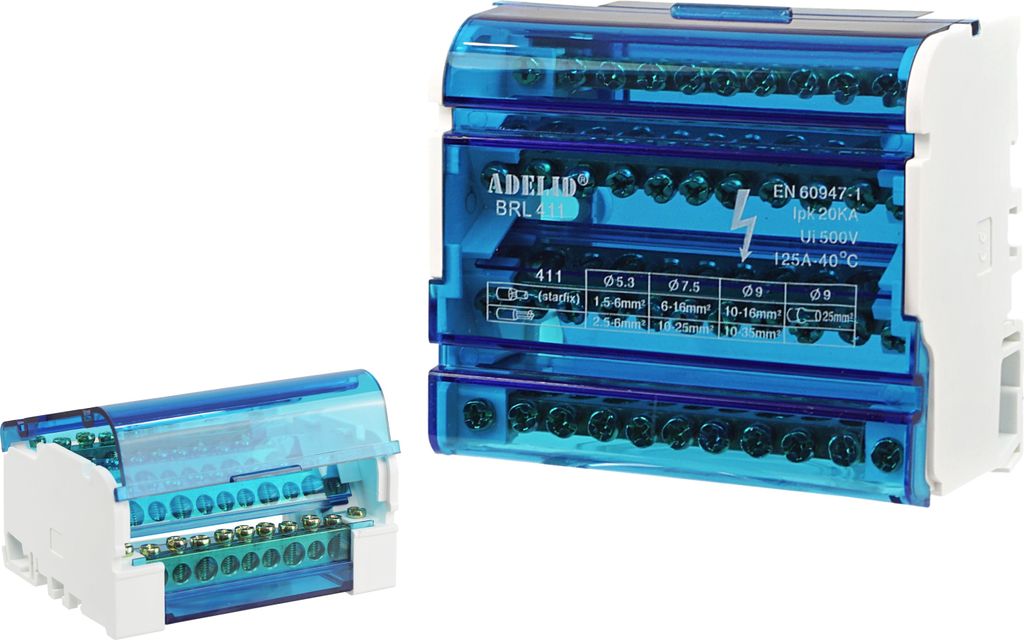 Abzweigklemme Sammelklemme Verteilerblock Verteilung Block Klemmblöcke 4x 11