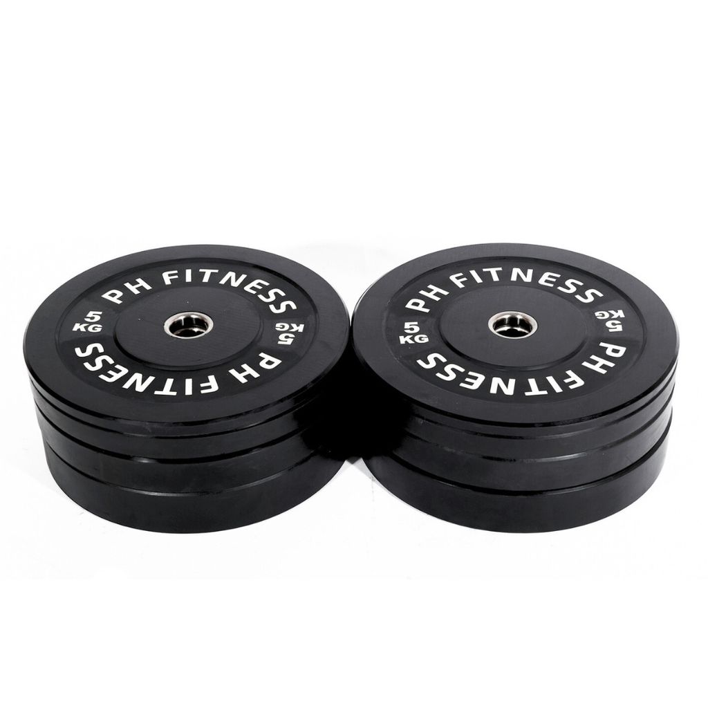 PH Fitness Olympische Bumper Plates 75KG Vorteilsset - 50mm - Gummigewichtsscheiben Gewichtsscheiben Für Krafttraining, Hanteln und Langhanteln
