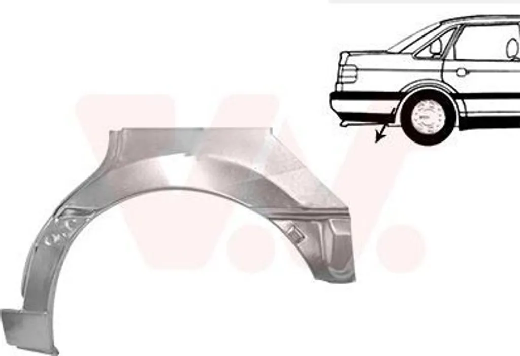 Pannello Laterale VW 1120-9370 per Restauro Professionale Furgoni