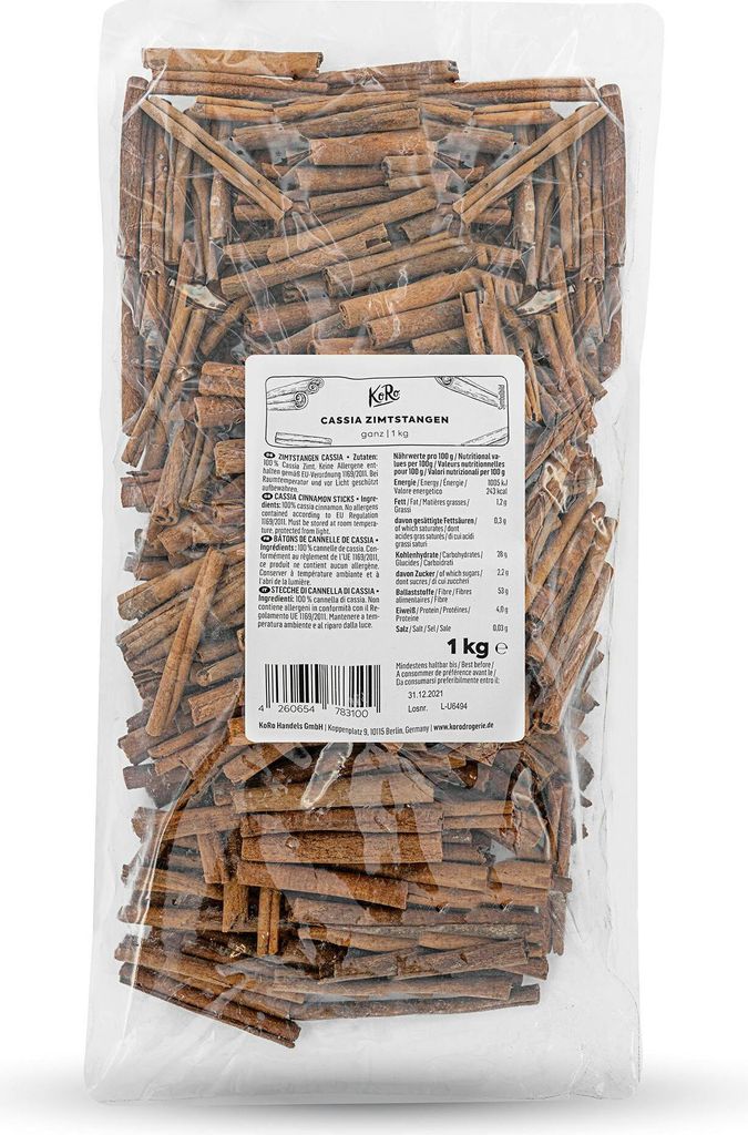 KoRo I Cassia Zimtstangen 1 kg