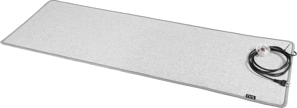 Dites stop aux pieds froids : tapis chauffant 50x140cm 180W gris