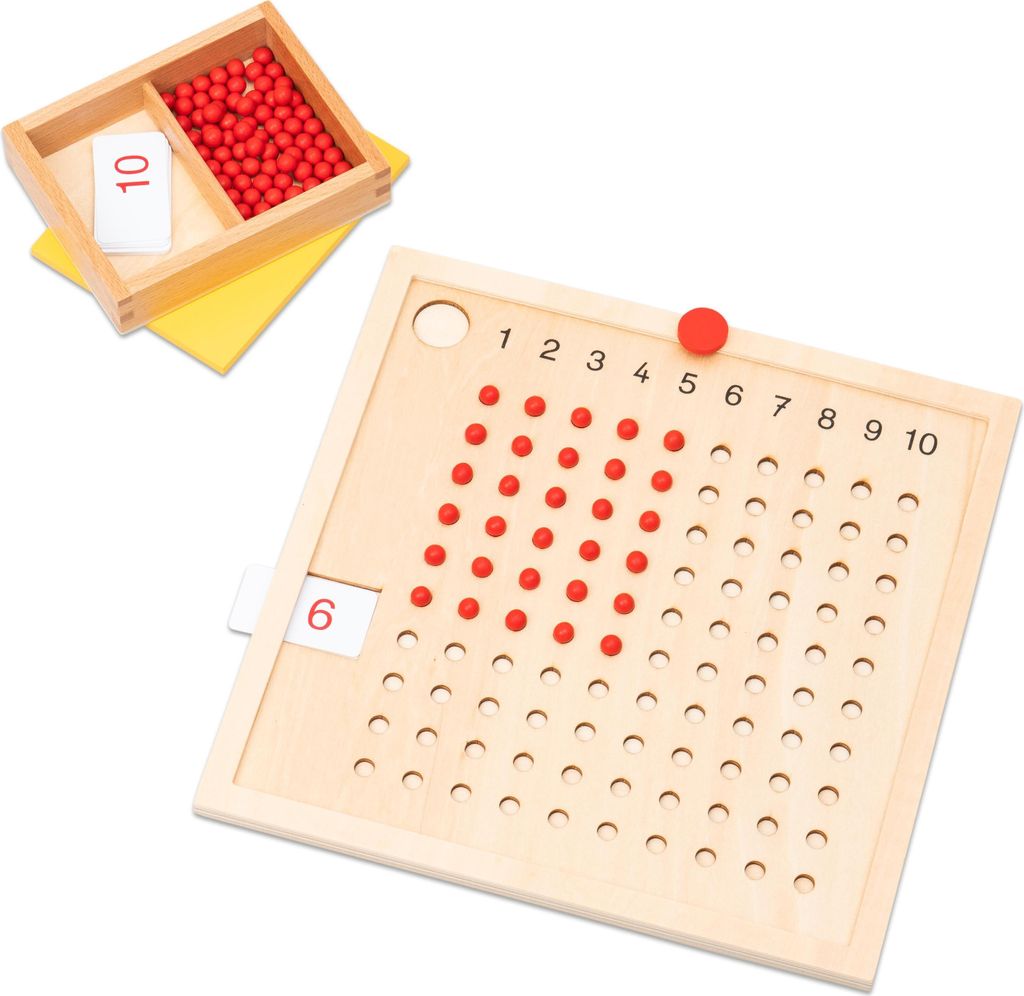Betzold, Multiplikationsbrett aus Holz, Rechenspiel, Produktbild 1