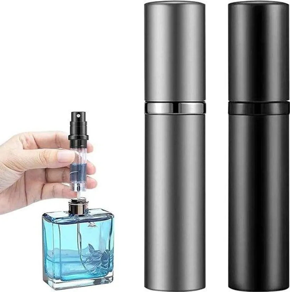 Vaporisateur de Parfum 5ml Rechargeable en Métal de Voyage Unisexe