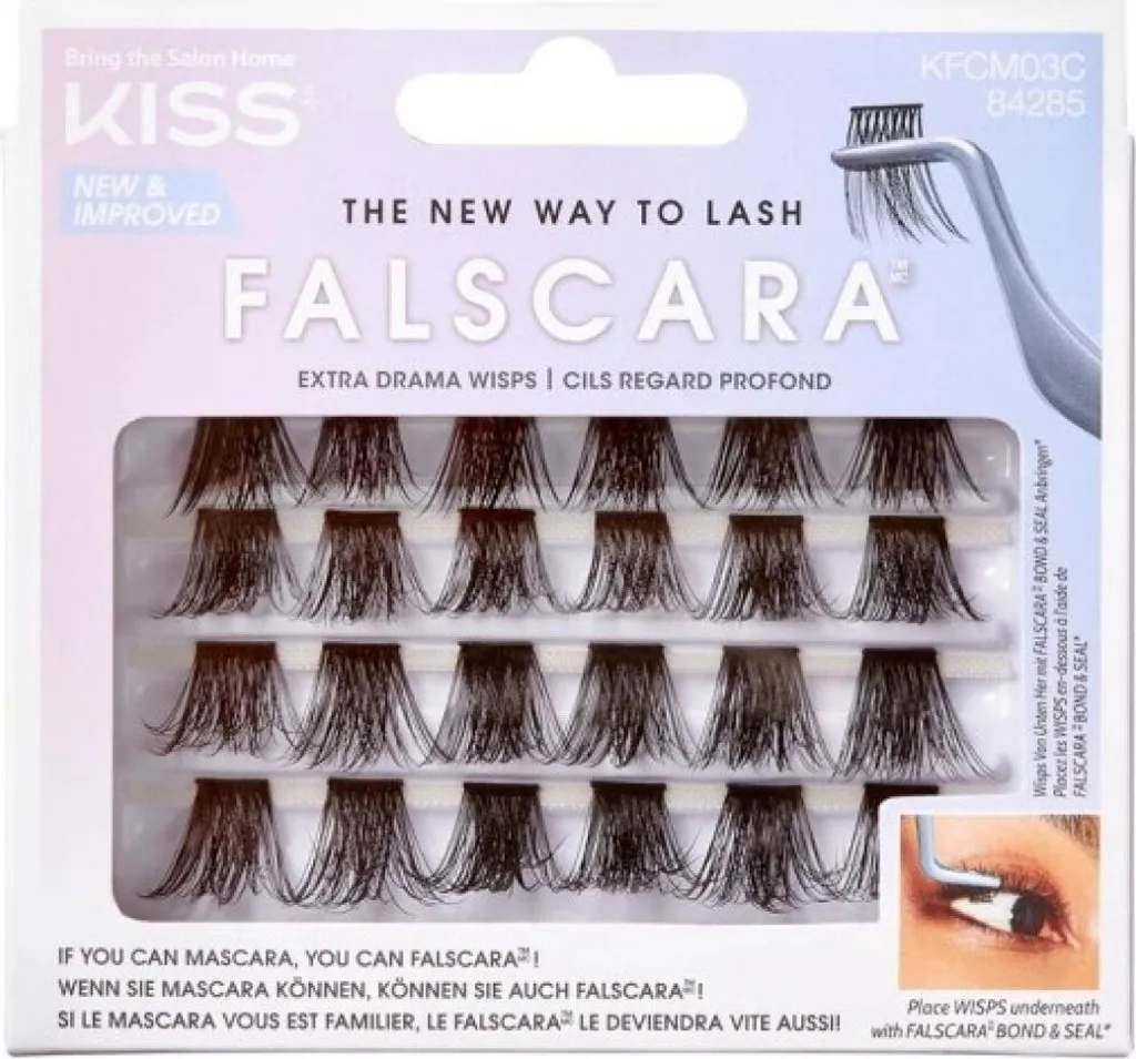 Kiss Falscara Lash Kit: Extension Ciglia Sotto-Ciglia Naturali