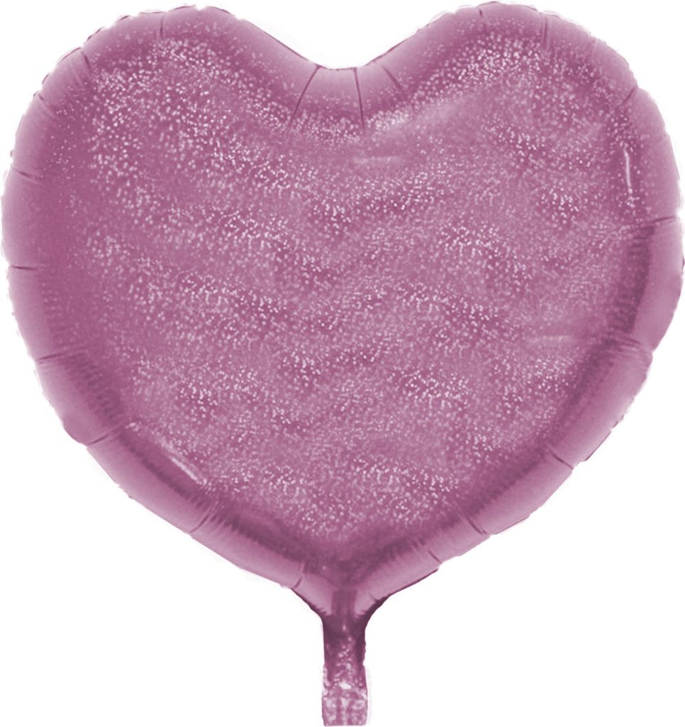 Folienballon Stern, Rosa Hell (glitzernd), ca. 45 cm