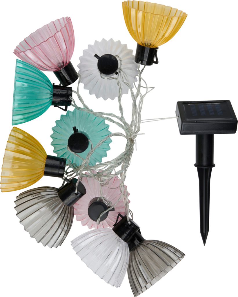 Arti Casa Solar Lichterkette 420 CM – Außenlampe – 10 LED Lampen