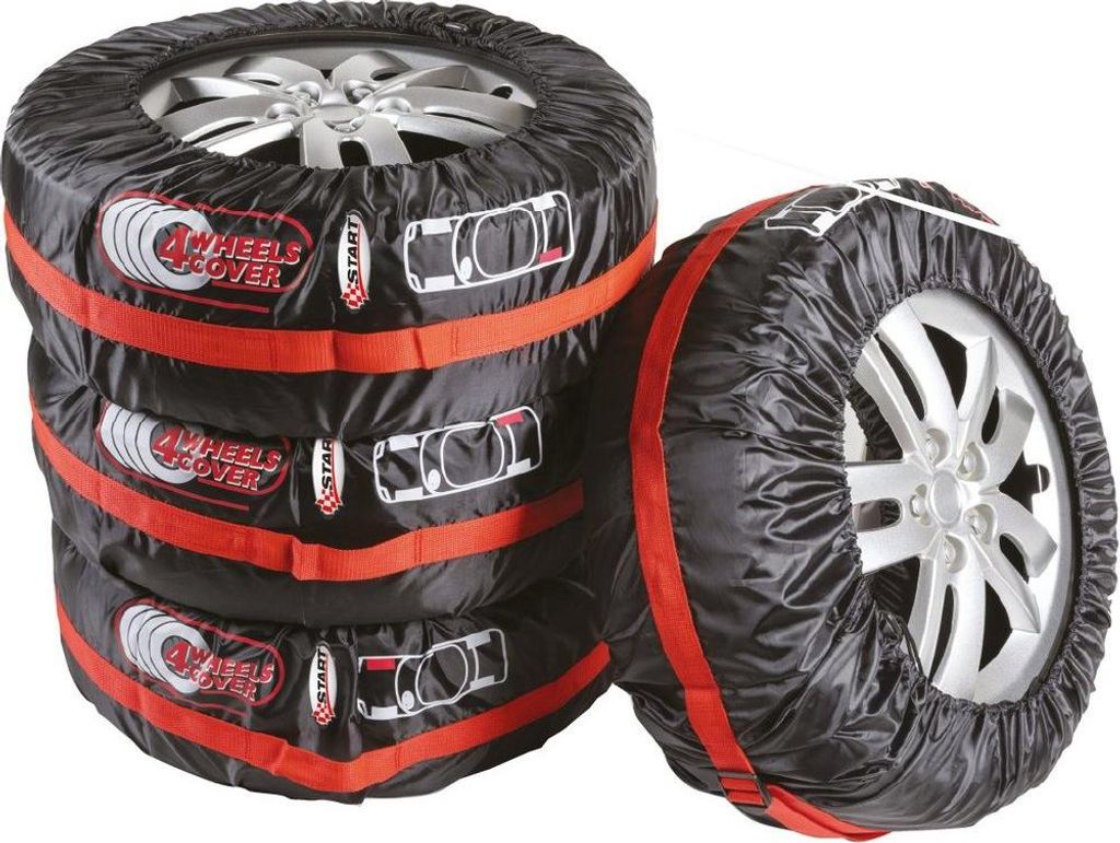 START Set mit 4 extra großen Autoreifenabdeckungen