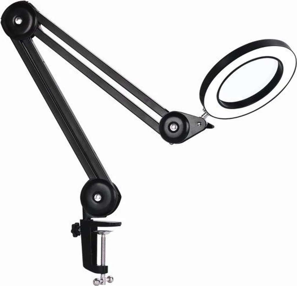 Loupe de sol LED 3 dioptries avec support réglable pour lecture précise