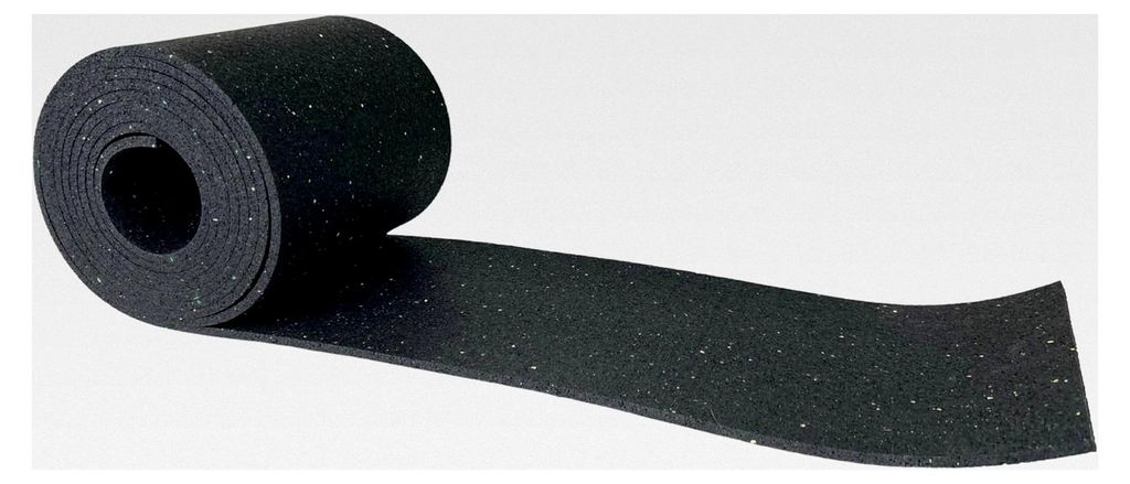 Antirutschmatte zur Ladungssicherung aus Gummigranulat, Rolle 5000mm, Bautenschutzmatte 8mm Höhe, Antirutschmatte für LKW, 250mm Anhänger, PKW G...