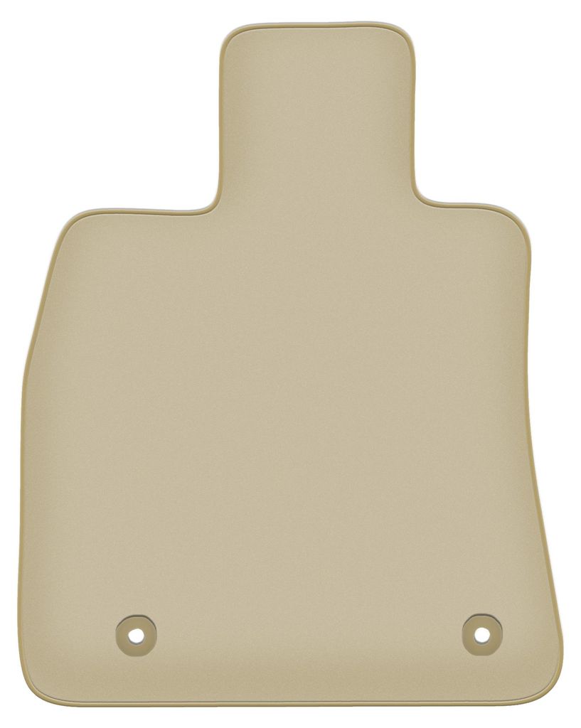 Fahrerfußmatte Velours PREMIUM beige passend für Cadilac CT6 (2016-, 0) – mit Befestigungen – passgenau