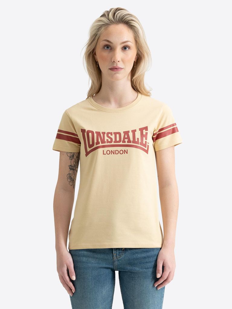 Lonsdale London T-Shirt Damen KILLEGRAY beige XL