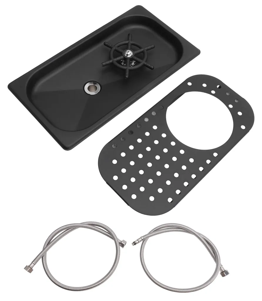 Lave-verres de bar pour pichets à lait avec système de rinçage rapide