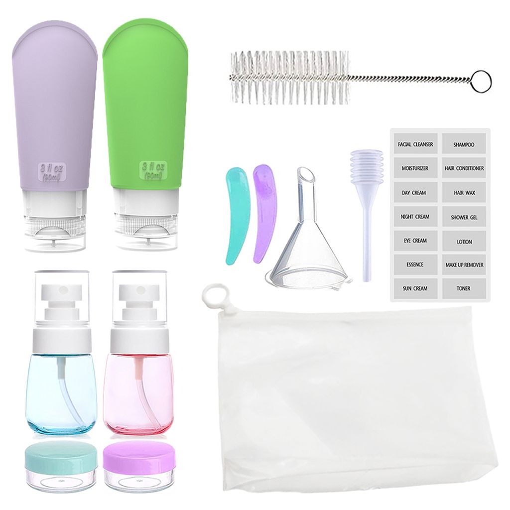 INSFIT Reiseflaschen Set 23-tlg - Silikon Behälter TSA Zugelassen