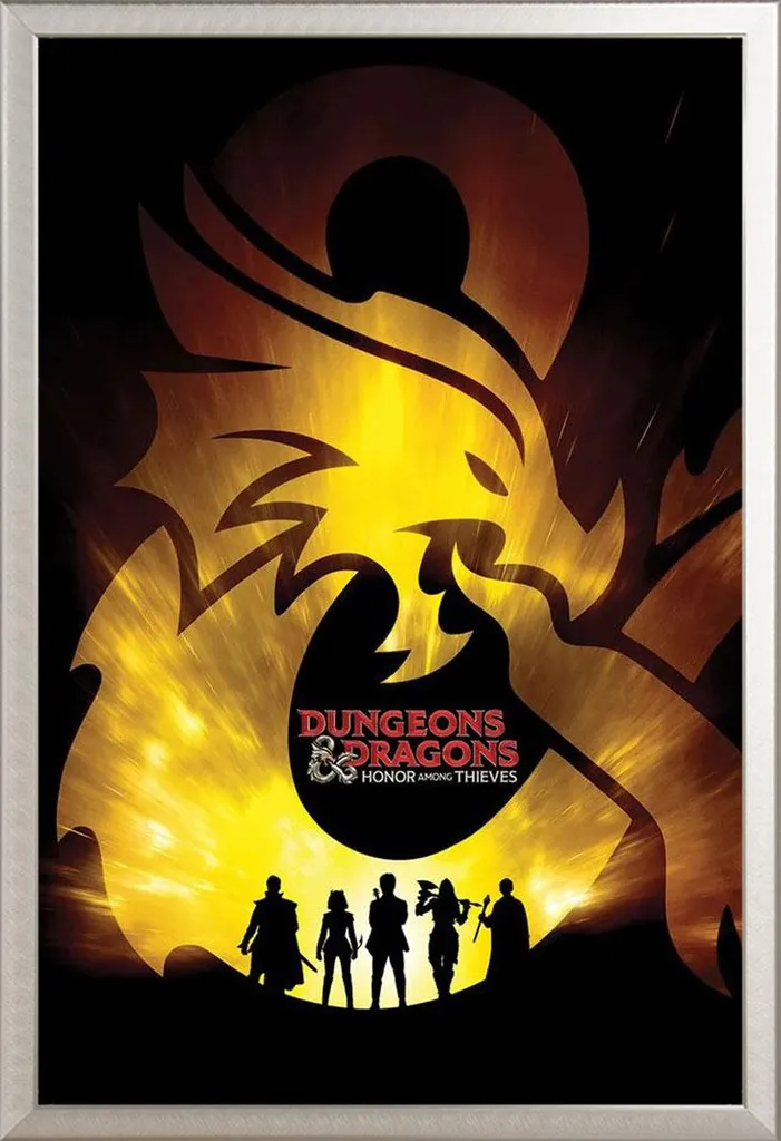Affiche Encadrée Dungeons & Dragons Ampersand avec Cadre Shinsuke Argent
