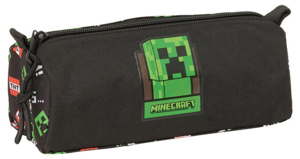 Safta Minecraft 21x8x7 Cm Mäppchen Schwarz  Mann Schwarz Produktbild 