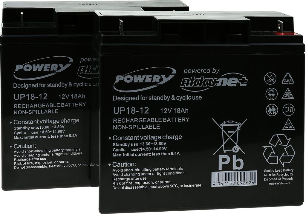 Powery Blei-Gel-Akku für USV APC Smart-UPS SMT1500I