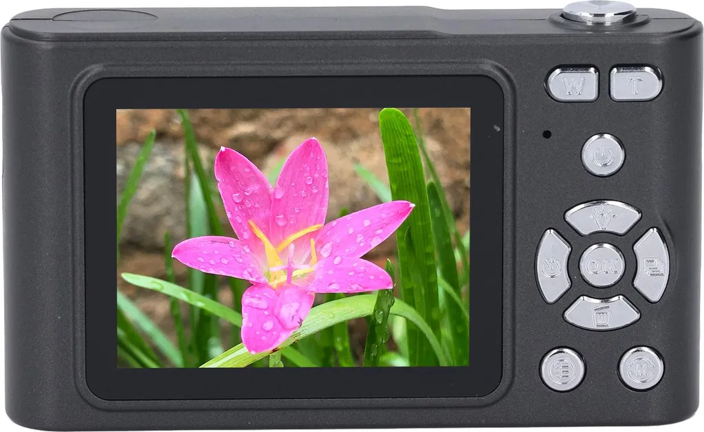 Appareil photo numérique compact 48MP noir pour débutant et voyageur