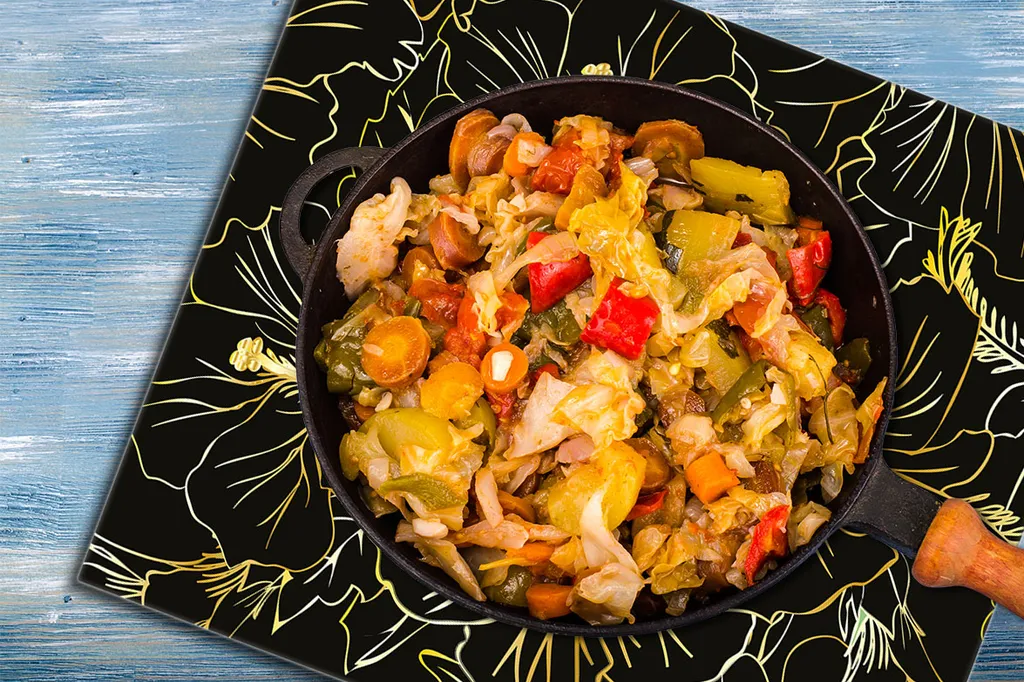 Copri Piano Cottura Vetro 60x52 Nero - Alzatina e Tagliere Design - 7