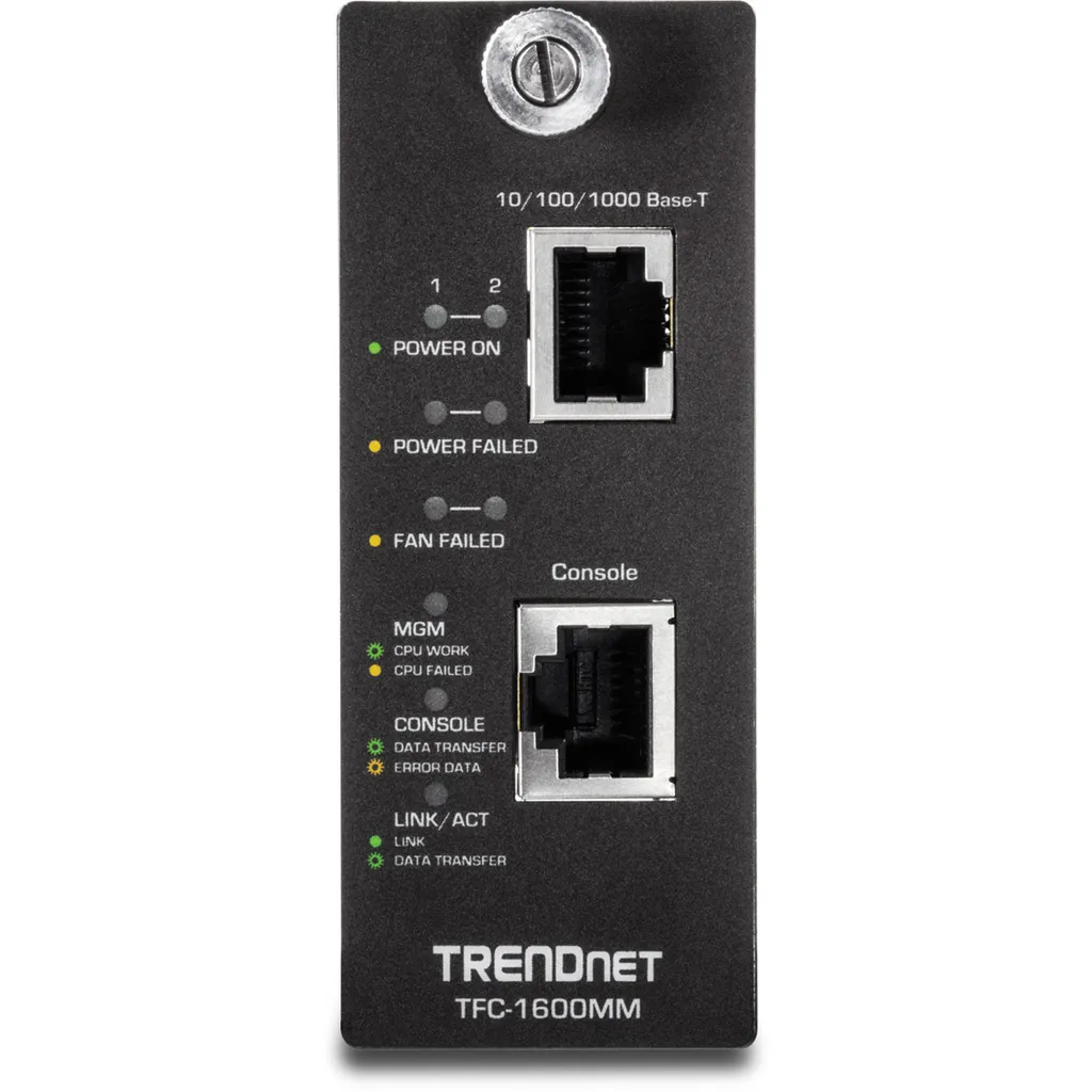 Module de Gestion pour Châssis Rackable TFC-1600 : Contrôle SNMP Central - 2