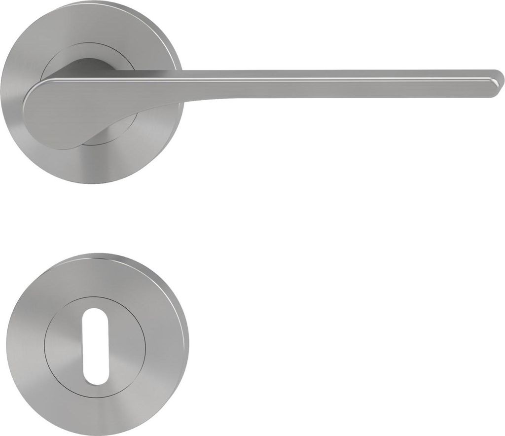 GRIFFWERK Rosettengarnitur LEAF LIGHT SIEGER DESIGN BB-Schloss Samtgrau