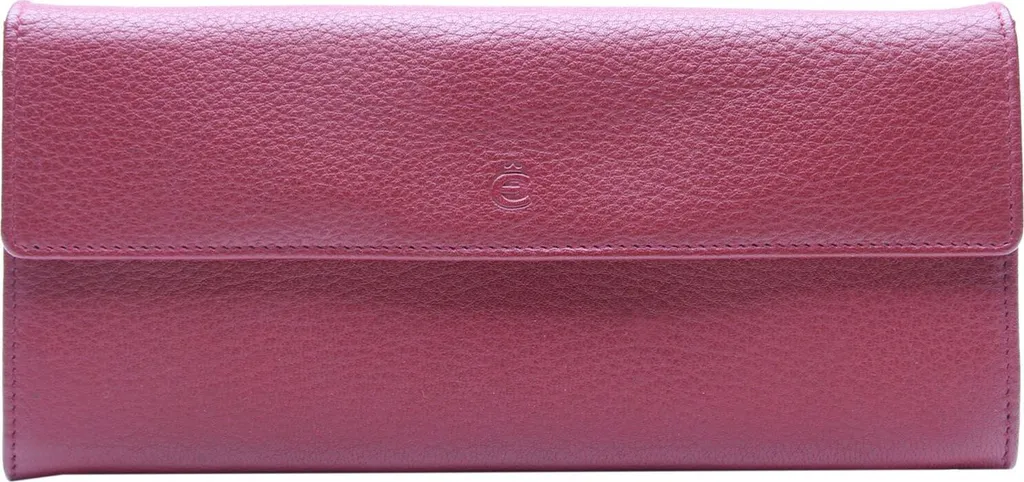 Esquire Pelle portafoglio Deer Ladies Purse Red rosso scuro