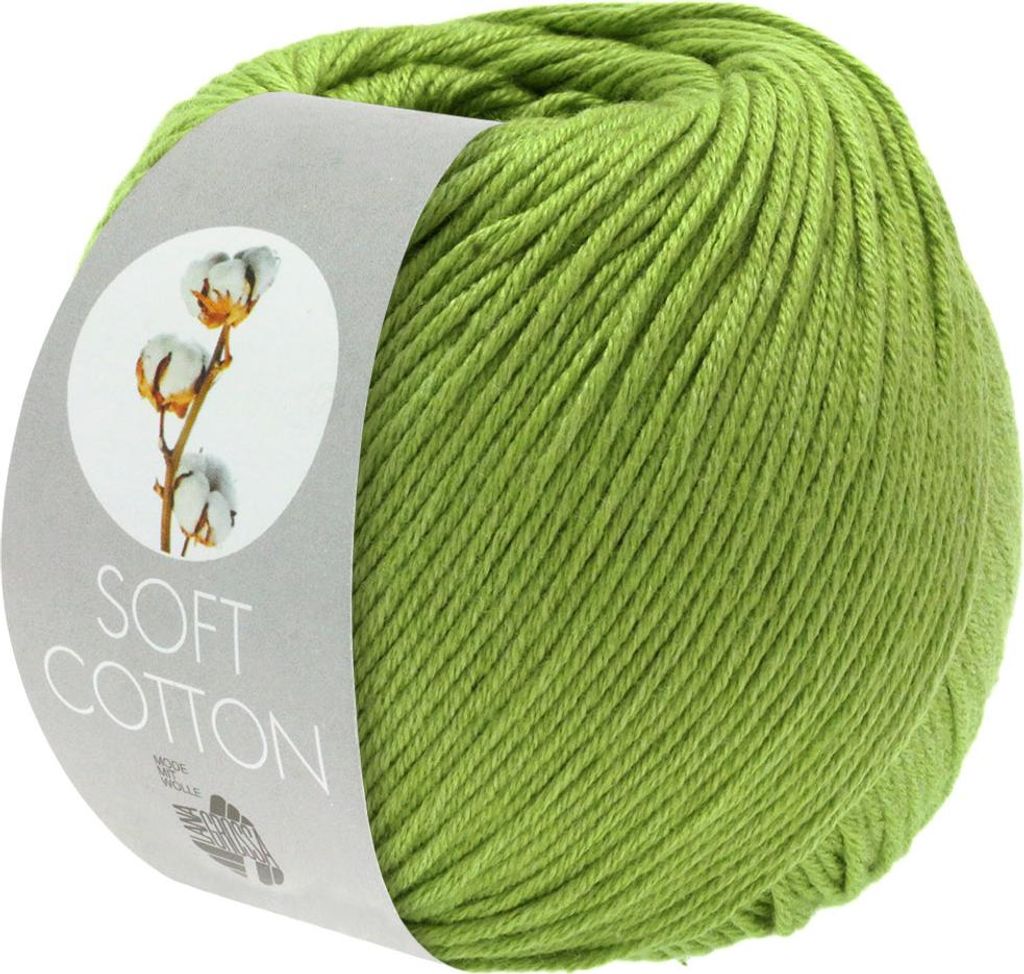 Lana Grossa Soft Baumwolle 030 Frühlingsgrün 50g Produktbild 